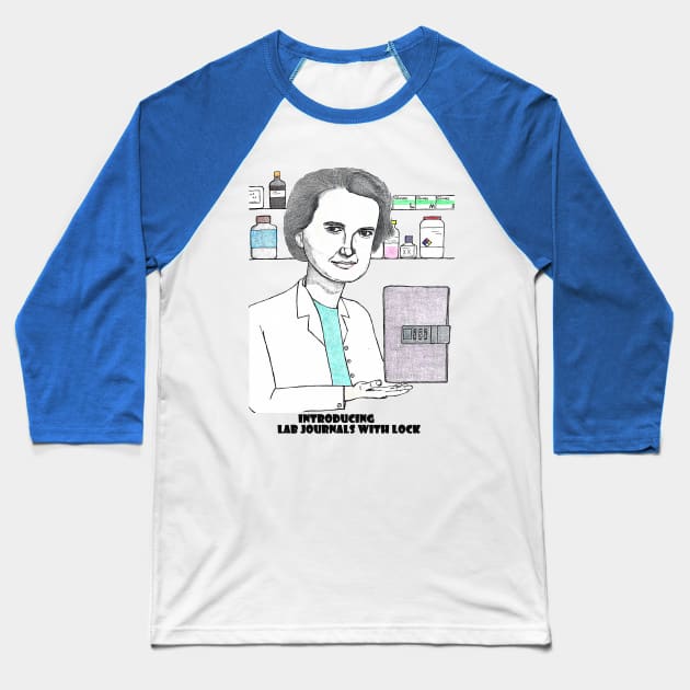 Rosalind Franklin's lab journal Baseball T-Shirt by ZorroTheCat